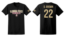 Load image into Gallery viewer, D.BROWN FSU WITH CUSTOM NAME T-SHIRT
